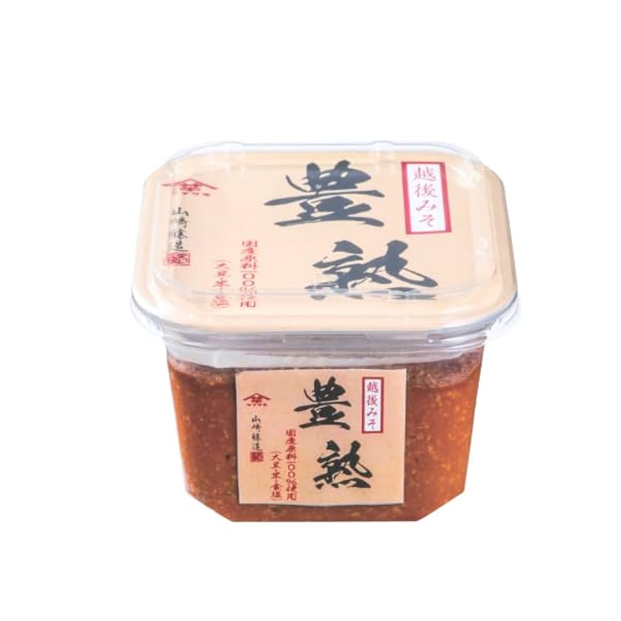 Amazon.co.jp: 【赤みそ】越後みそ豊熟 (600g×4個入) 山崎醸造
